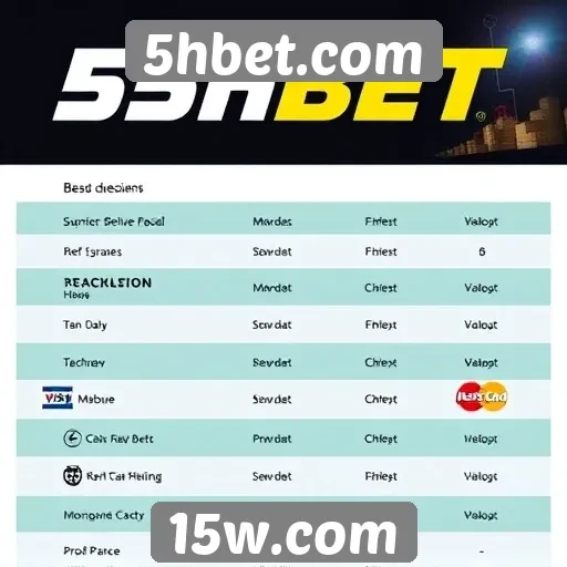 Explorando os métodos de pagamento disponíveis em 5hbet.com